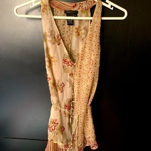 Unique BCBG silk top